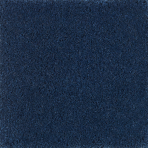 Handtuftad matta Linn, färg Imperial Blue.