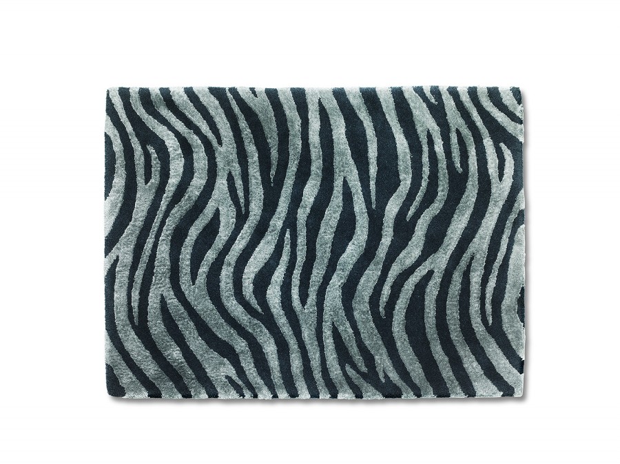 Handtuftad matta Zebra Jadeite.