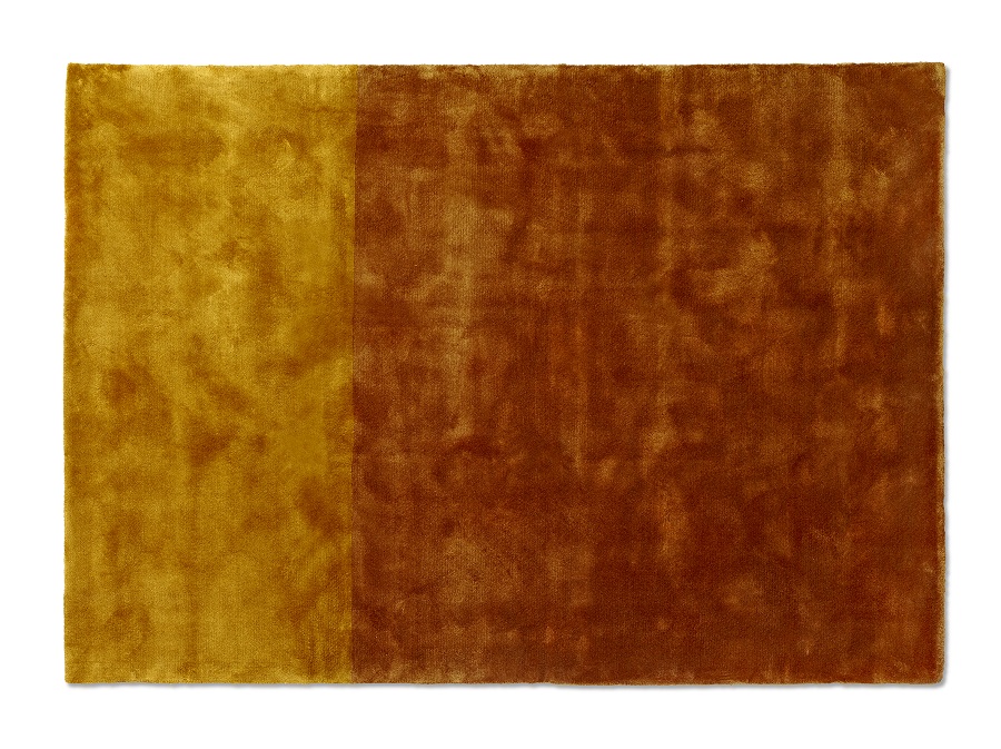 Handtuftad matta Abstract by Mia Wahlstein, färg Butternut Squash.