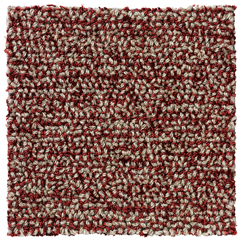 Handtuftad matta Isa färg Copper röd, från Ogeborg Design Collection.