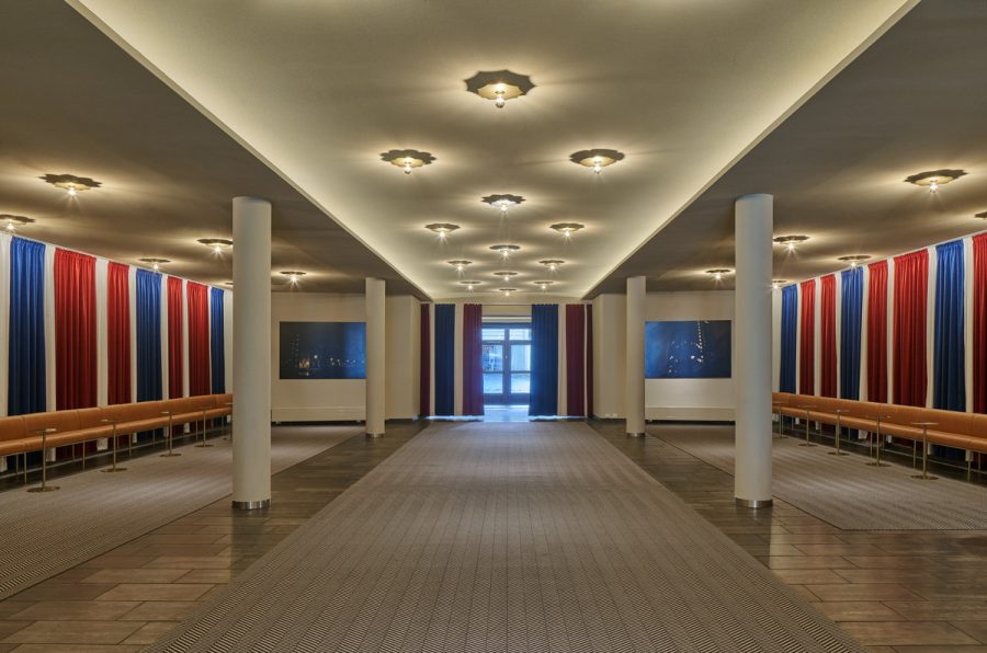 Printad matta i konferensrum på Grand Hotel Terminus i Bergen. Claesson Koivisto Rune Architects.