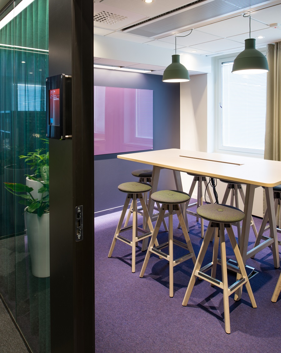 Matta Tretford i mötesrum på TCOs kontor, projekt av Tema.