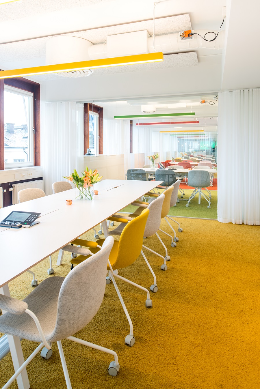 Matta Elara Exclusive 1066 på Trustlys kontor, projekt av före detta PS Arkitektur.