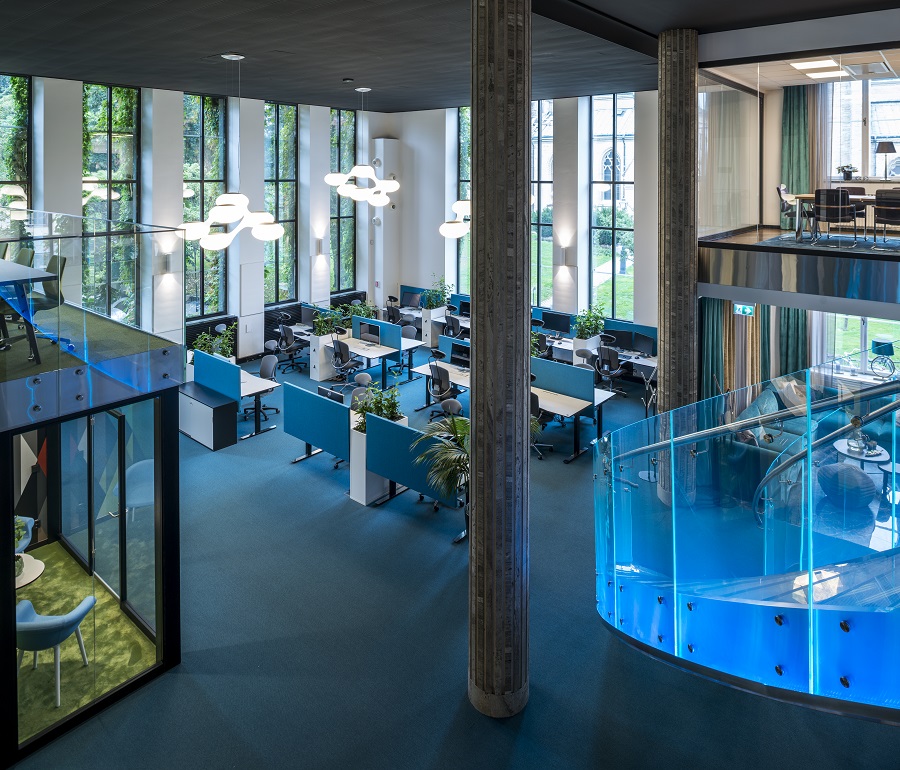 Heltäckande matta Format Exclusive 1030 på Sitevisions kontor, projekt av Kajenn Design & Inredning.