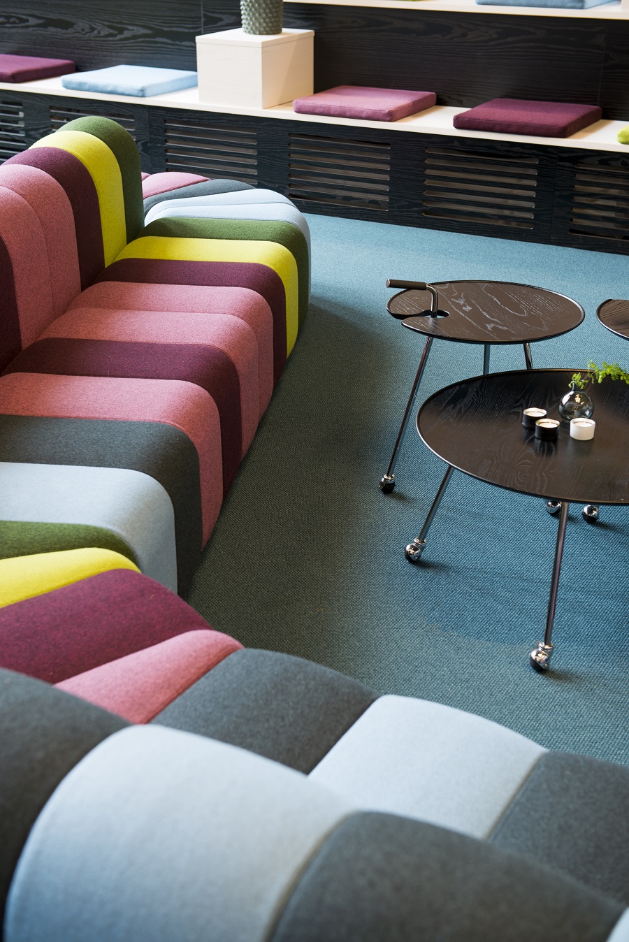 Heltäckande matta Format Exclusive 1030 på Sitevisions kontor, projekt av Kajenn Design & Inredning.
